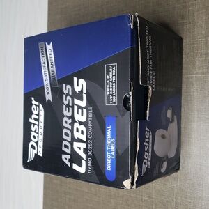Dasher Thermal Address Labels  12 Rolls of 350 (1 1/8" x 3 1/2")‎ – Open …